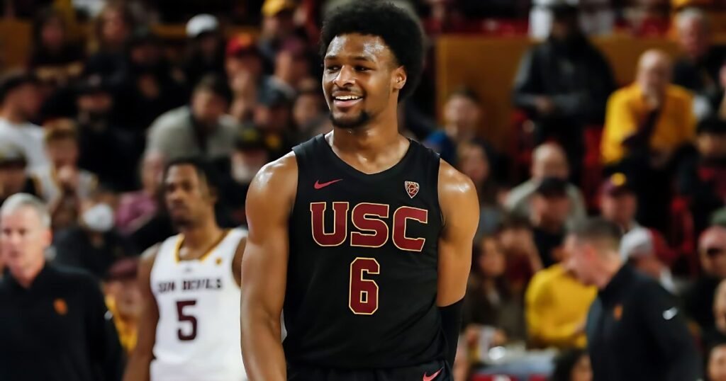 USC Bronny James Entering NBA Draft