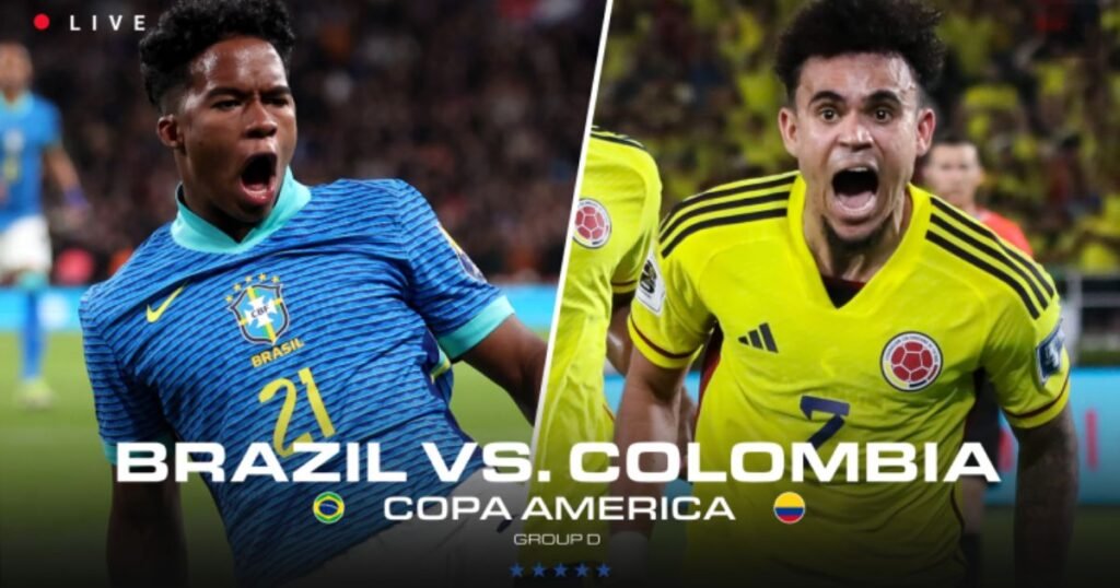 Brazil vs. Colombia in Ameirca