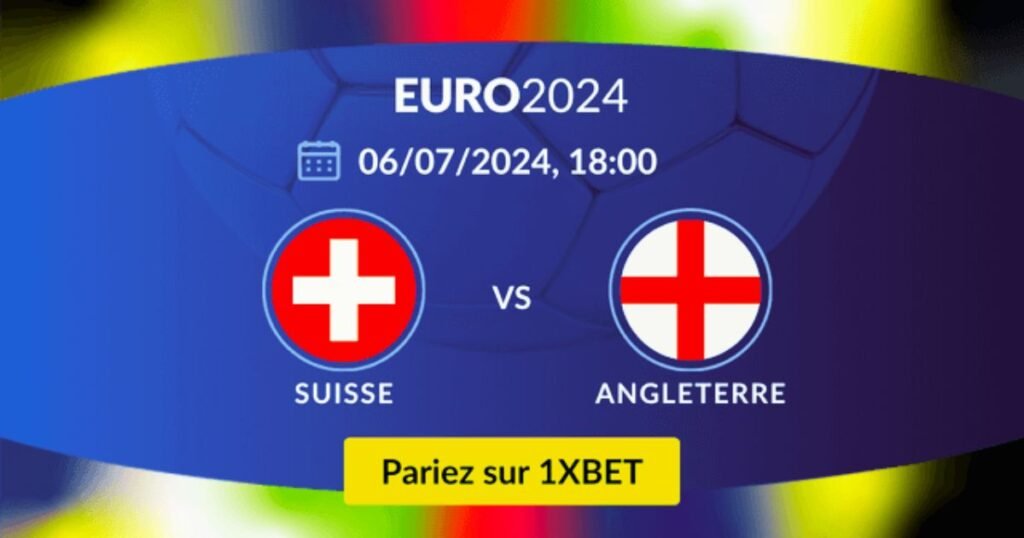 Cotes de paris sportifs Suisse vs Angleterre