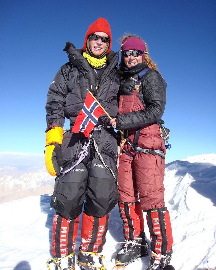 Lars Nesa and Cecily Squug wore full climbing gear in the upper part of 2 (Credit: Lars Nesa)