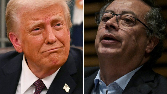 Donald Trump and Gustavo Petro