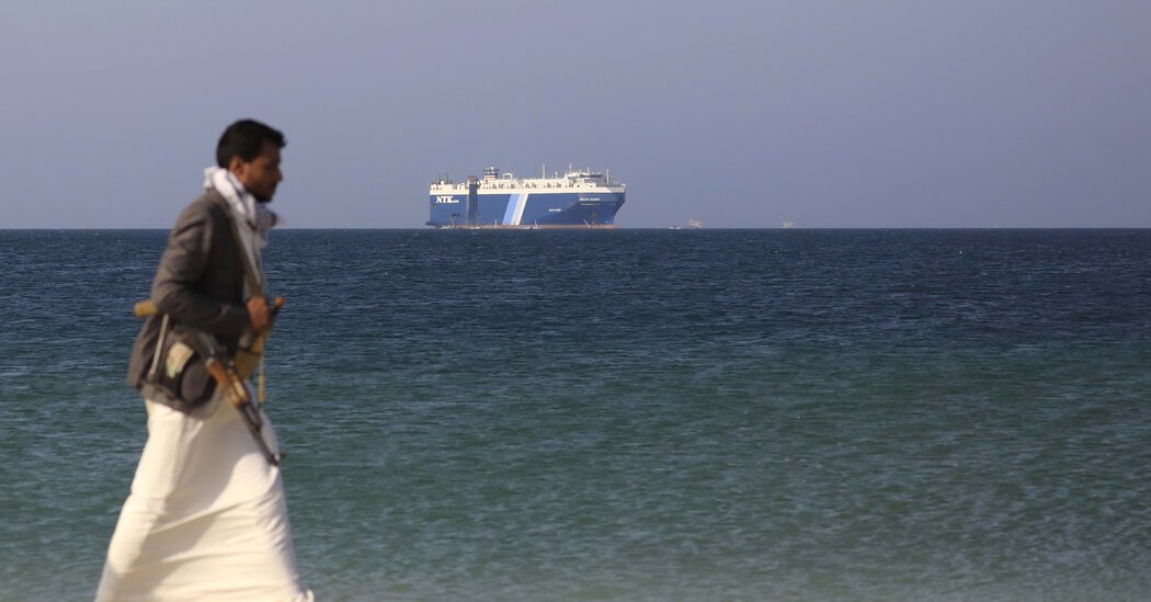 Houthis Say They Will Free the Crew of a Cargo Ship They Hijacked 14 Months Ago