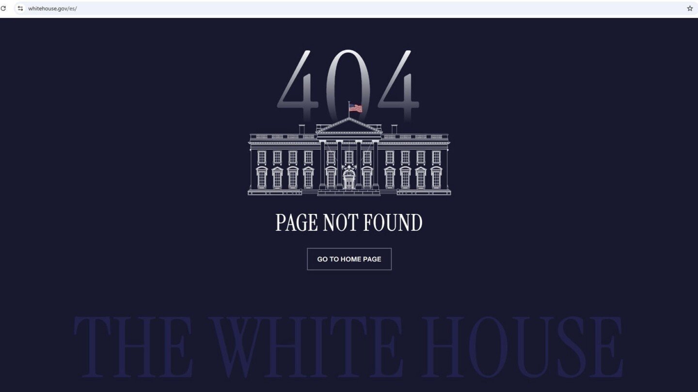 Trump Administration shuts down White House Spanish-language page, social media