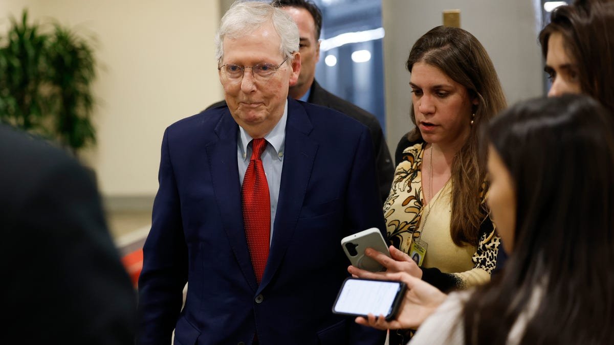 Senator Mitch McConnell falls twice, leaves Capitol in wheelchair