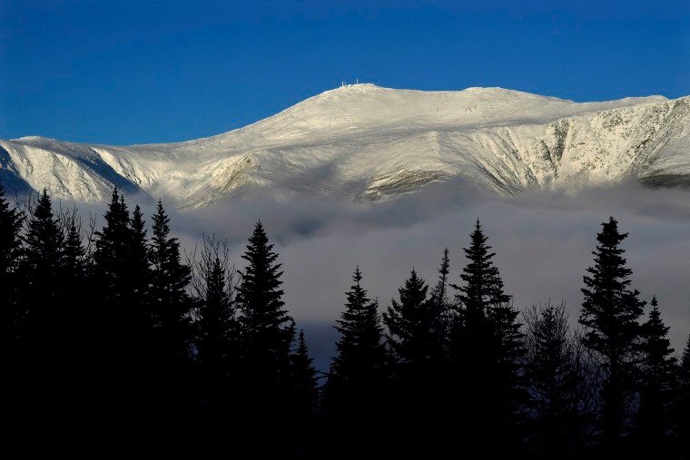 New Hampshire's Mount Washington summit on January 30, 2023. 