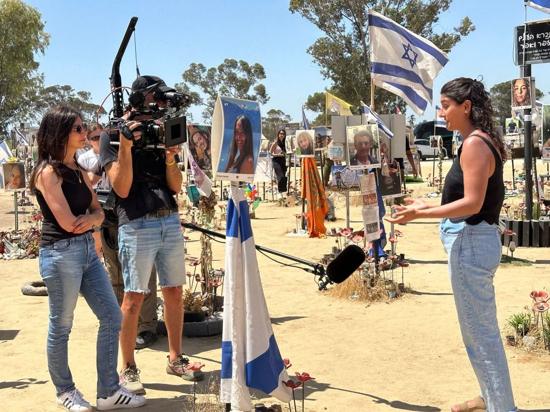 Director Wendy Sex on June 2024 at the Nova Music Festival site in Israel 