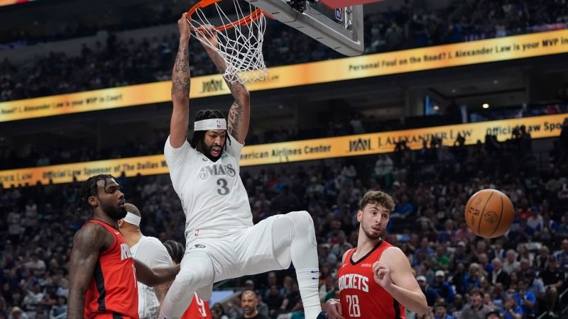 Anthony Davis’ dominant debut for Dallas Mavericks derailed by injury in victory over Houston Rockets