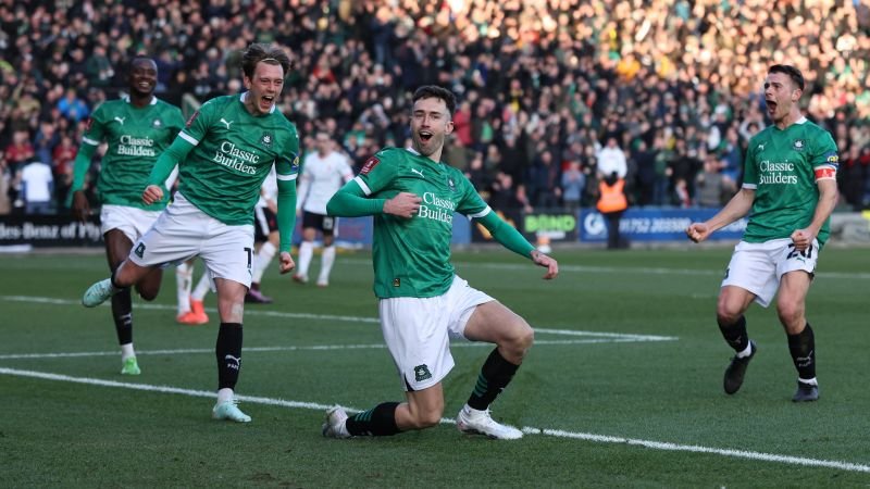 Liverpool stunned by second-tier Plymouth Argyle in the FA Cup