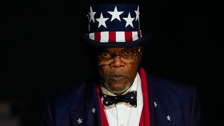 Samuel L. Jackson participated in the half -time show. Photo: AP