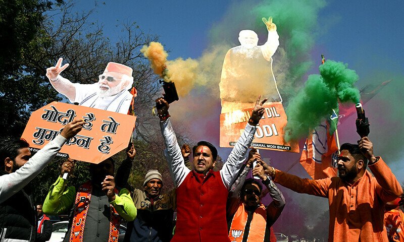 Modi’s BJP celebrates landslide New Delhi win in local elections - World