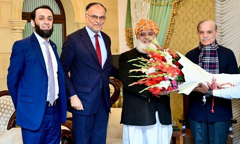 PM visits Fazl after JUI-F chief’s criticism of Peca law - Pakistan