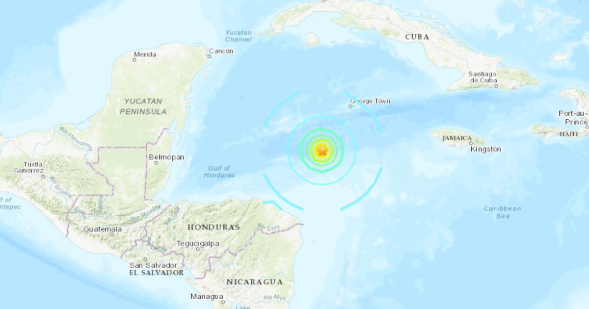 Powerful earthquake in Caribbean triggers "tsunami threat" for Cuba, Honduras and Cayman Islands, officials say