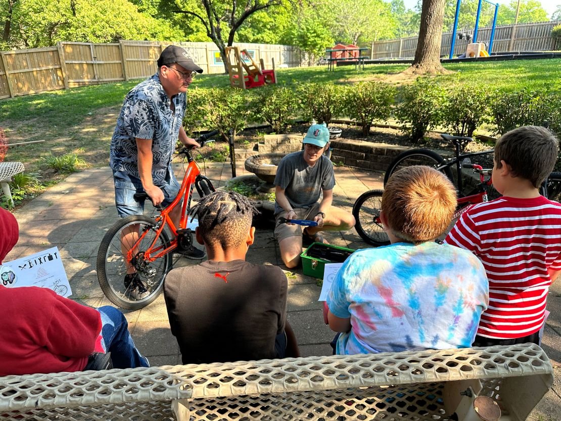 At the New House's Summer Camp, volunteers teach children how to ride and maintain. The New House's C, according to a special adviser at the shelter, accepted men, women, children and pets.