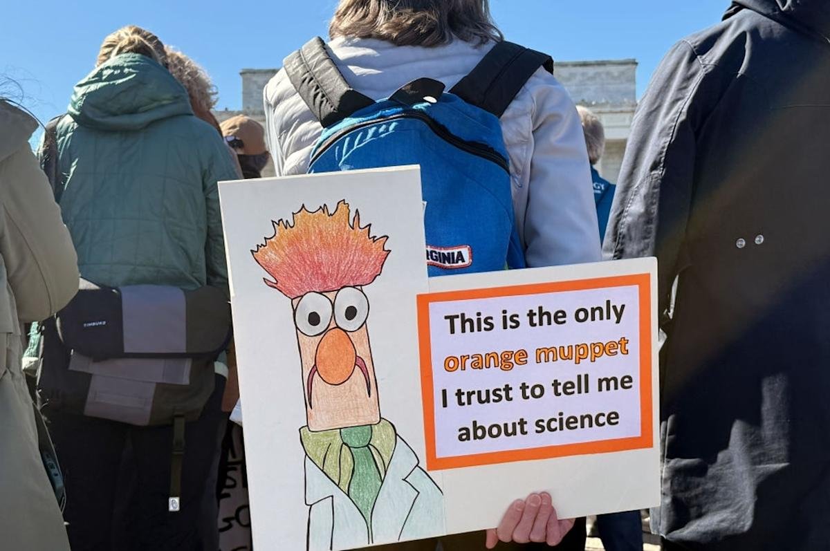 Scientists Protested Donald Trump's Cuts And Their Protest Signs Were A+