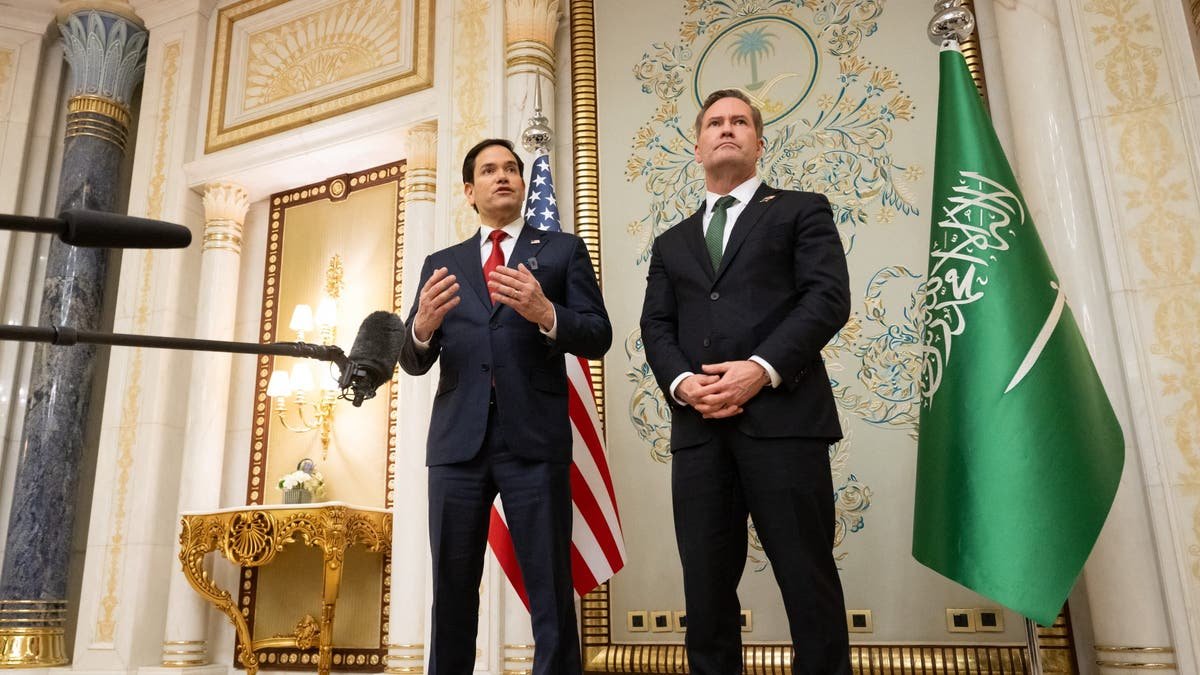 Second State Marco Rubio and National Security Advisor Mike Walts, Jeddah, Saudi Arabia 