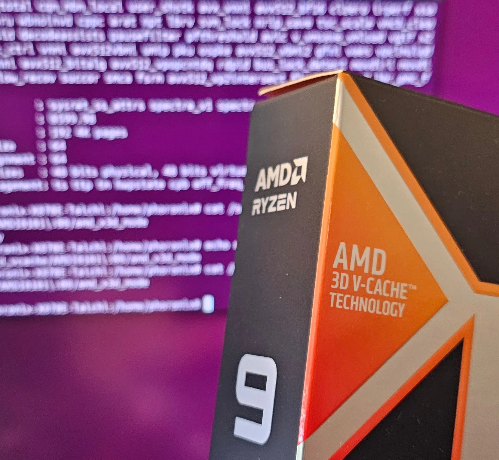 AMD Ryzen 9 9950X3D box