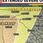 Severe weather could impact spring break travel