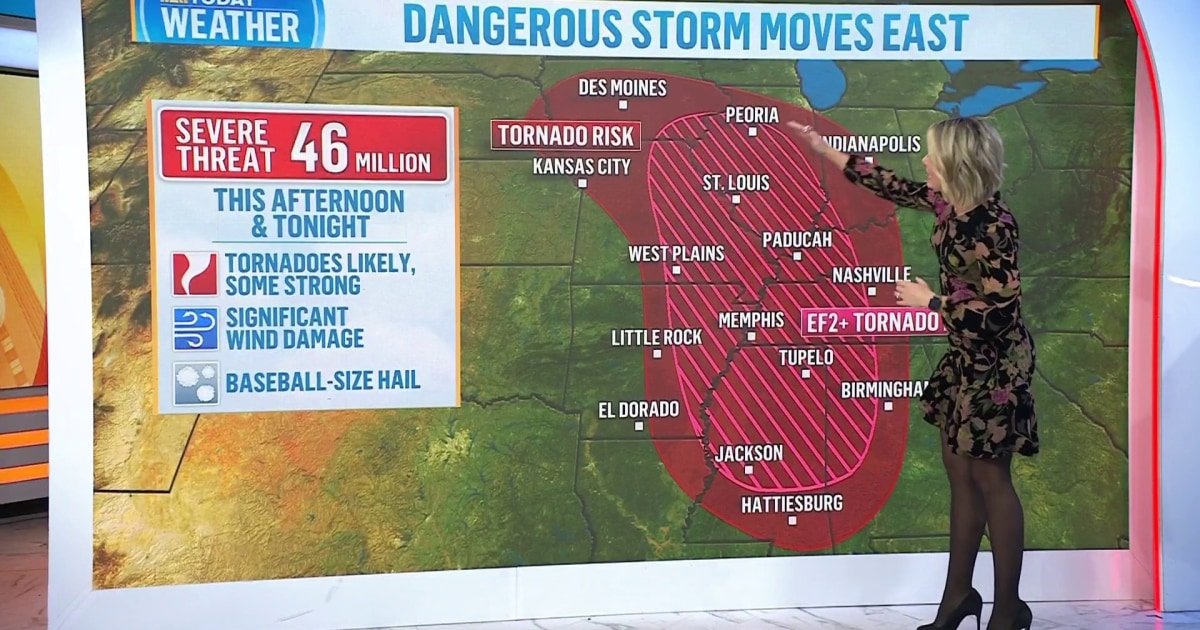 Millions across the US brace for heavy rain and possible tornadoes