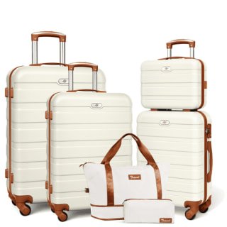 6 piece luggage set