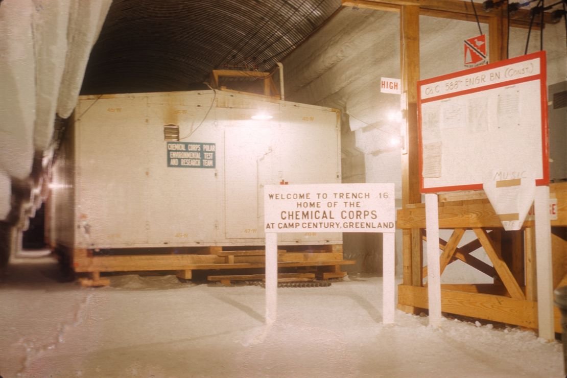 Camp Century's heated buildings were raised off the floor to prevent the ice beneath them from turning to slush.