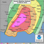 Torndao Extreme Weather warning Map