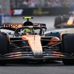 Lando Norris claims victory in dramatic opening F1 race of the season as Lewis Hamilton disappoints in Ferrari debut