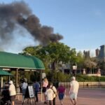 Fire breaks out at Walt Disney World's EPCOT as dark smoke is caught on camera