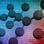 Molecules overlay computer code represent cyberbiosecurity