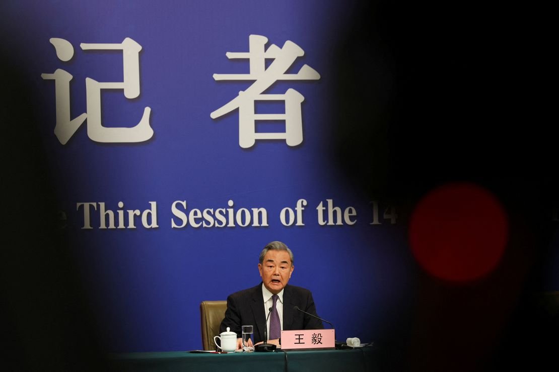 China's top diplomat Wang Yi has spoken to the media 